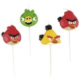 4 Bougies figurines d’Angry Birds