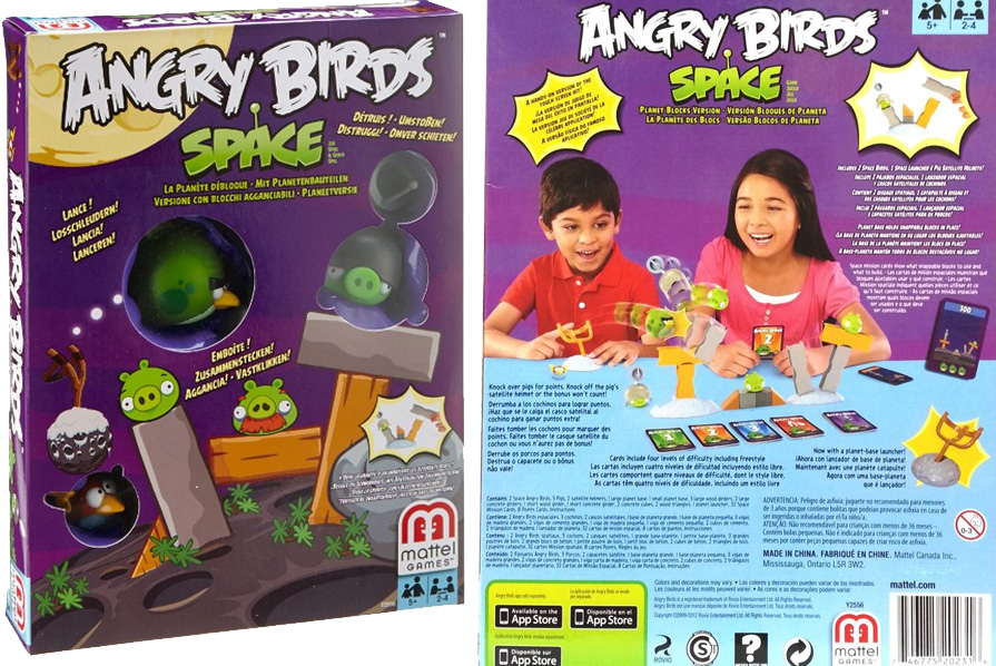 Mattel - Y2556 - Angry Birds Space - La Planète Débloque - Jeu d'Action (Import Royaume-Uni)