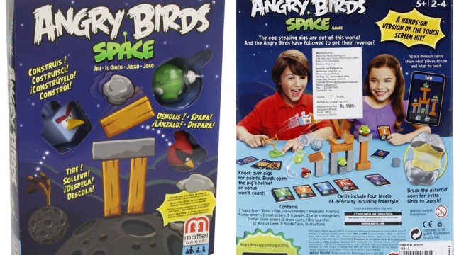 Mattel – X6913 – Jeu de cartes- Angry Birds Space (dans l’espace)