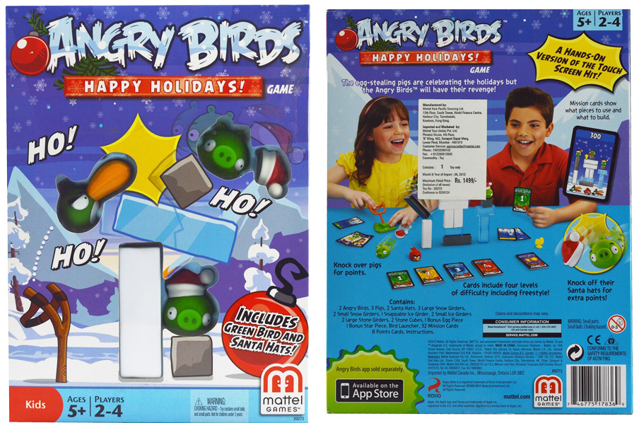 Mattel - X9273 - Angry Birds - Happy Holidays - Jeu d'Action (Import Royaume-Uni)