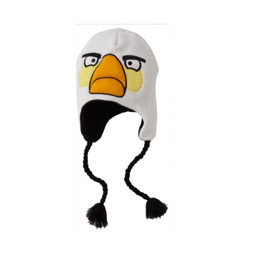 Matilda l’oiseau blanc –  protège oreilles  – chapeau Peruvien -Angry Birds