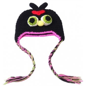 Bonnet ( 1 à 3 ans) Bomb (l’oiseau noir)- Angry Birds