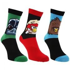 3 paires chaussettes (taille 39-46) – Adulte – Angry Birds Star Wars