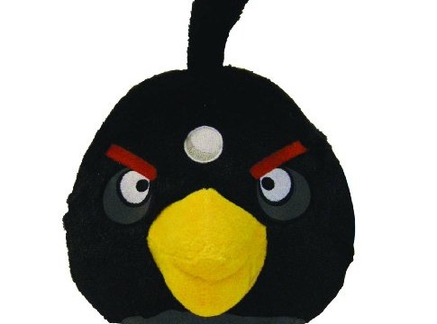 Bomb (l’oiseau noir)d’Angry Birds – 15 cm – peluche