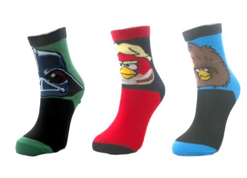 6 paires chaussettes (taille 39-46) – adulte- Angry Birds Star Wars