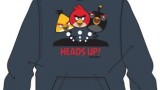 Sweat (small, medium, large, xxl) capuche  « Heads up » – Bleu- Angry Birds
