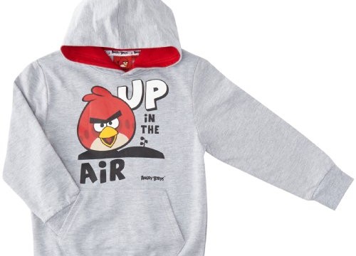 Sweat (14 ans et 16 ans) à capuche -Angry birds – garçon