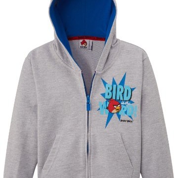 Sweat (12, 14, 16 ans) à capuche – « Bird is the word » -Angry birds – garçon