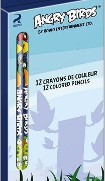 12 crayons de couleurs – Angry Birds