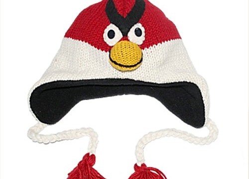 Bonnet tricoté – rouge et blanc Angry Birds (Népal)