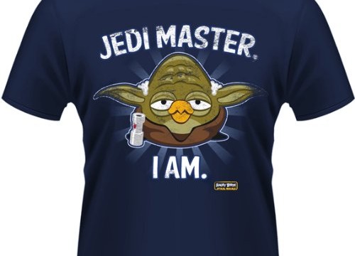 T shirt (medium)  Angry birds-Star wars –  Yoda « Jedi master »