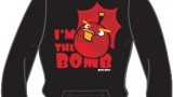 Sweat (x-small, small, medium, large) à capuche fille/femme « I’m The Bomb! » – Noir-  Angry Birds –