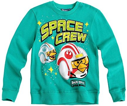 Sweat-shirt (6 à 12 ans) Angry Birds Star Wars -vert