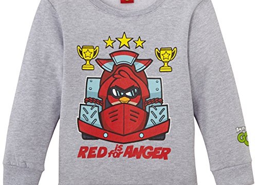 Sweat (2, 3, 4, 5, 6, 8 ans) : « Red is for anger » – Angry Birds -garçon