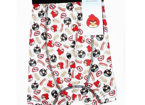 Boxer  (adulte : small, medium, large, xl) -Red et Bomb- Angry birds