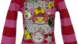 T-shirt (4,6,8,10 ans) pour fille Fuschia Angry Birds