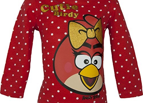 T-shirt (4,6,8,10 ans) pour fille -manches longues – Angry Birds