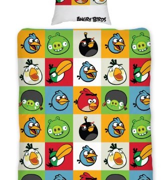 Housse de couette et taie d’oreiller – Angry Birds