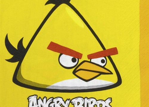 16 serviettes anniversaire Chuck oiseau jaune – Angry Birds