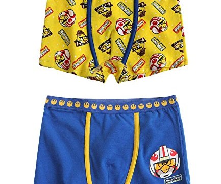 lot de 2 Boxers (6 à 12 ans) slips  Angry Birds Star Wars