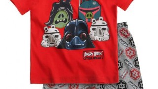 Pyjama court (6 à 12 ans) Angry Birds Star Wars rouge