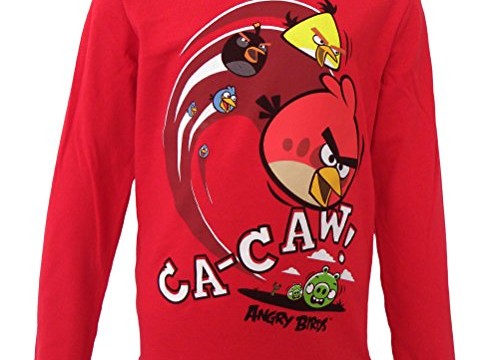 T-Shirt (10 ans) à manches longues / Rouge- Garçons – Angry Birds