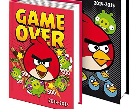 Agenda Journalier – Août 2014 à Août 2015, 12x17cm – 2 Visuels disponibles -ANGRY BIRDS