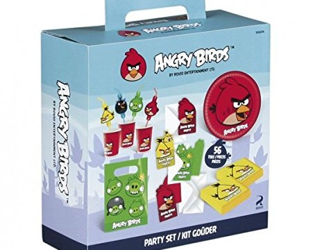 Kit goûter d’anniversaire Angry Birds Amscan