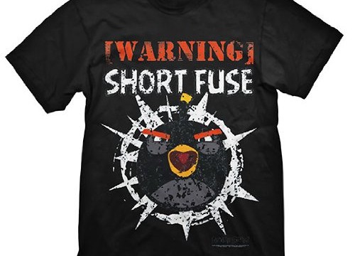 T-shirt ( Large) Angry Birds – Warning Short Fuse