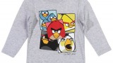 T-shirt à manches longues (10 ans) Gris Angry birds