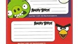 Pochette 12 étiquettes Autocollantes – Fourniture Scolaire Neuf – Angry Birds