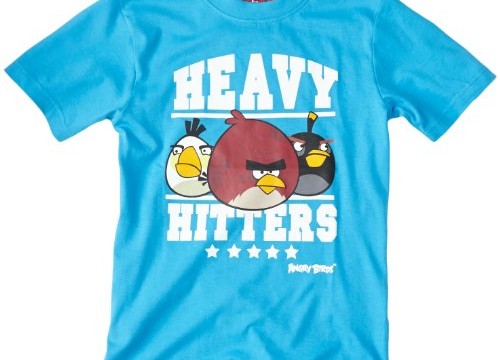 T-shirt manches courtes (8 ans)  -Angry Birds – garçon – bleu