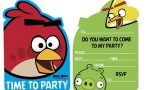 6 cartes d’invitation une fête (paquet de 6) -Angry Birds