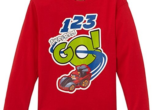 T-shirt (2,3,4,6,8 ans) – Angry Birds Go – Garçon – Rouge