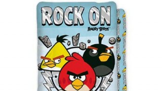 Parure de lit housse de couette réversible -100% coton  » Rock  on »-Angry Birds