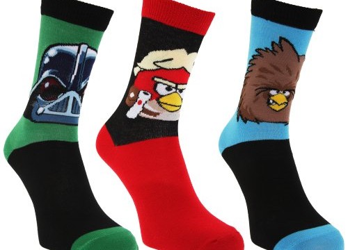 3 paires Chaussettes (taille 39-46) – adulte- Angry Birds Star Wars