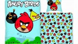 Housse de Couette + Taie d’oreiller – Angry Birds – Rouge/Jaune/Noir – 100% Coton – 140×200 cm
