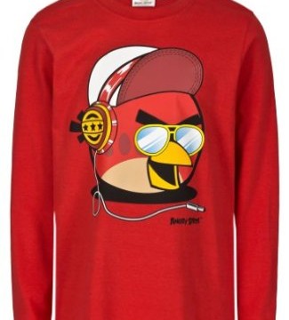 T-Shirt ( 4 ans) à manches longues – rouge- Angry Birds