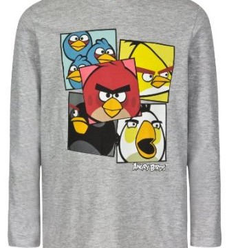 T-Shirt à Manches Longues (4 ans) gris Angry Birds