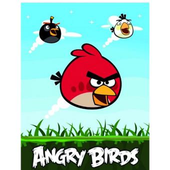 Couverture Polaire – Plaid  -125 x 150 cm – Angry Birds