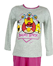 Pyjama (4 à 10 ans)  manches longues Angry Birds fille