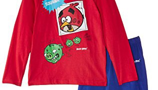 Pyjama (2 à 8 ans) Angry Birds -Garçon – Bleu (Noir Bleu/Rouge)