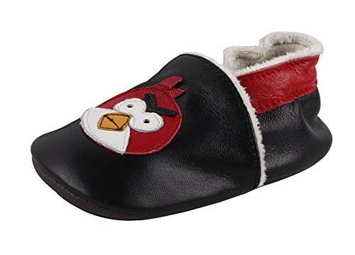 Chaussures souples (6 mois à 2 ans) chaussons  chaud en cuir doux Angry birds