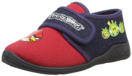 Chaussons (30 à 34) Velcro – Pantoufles garçon -Angry Birds