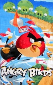 serviette de plage (76cm  x de 150cm ) Angry Birds