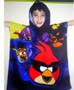 Serviette Poncho  à Capuche – cape de bain – Angry Birds Space