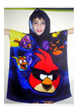 Serviette Poncho  à Capuche – cape de bain – Angry Birds Space