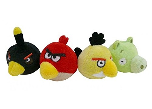 Enbouts Crayon en Peluche – Angry Birds – Lot de 4 Pièces